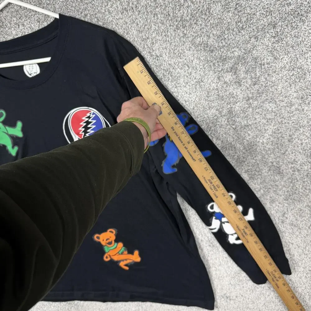 Grateful Dead Dancing Bears Shirt 3XL Graphic Tee Band Concert Festival Indie